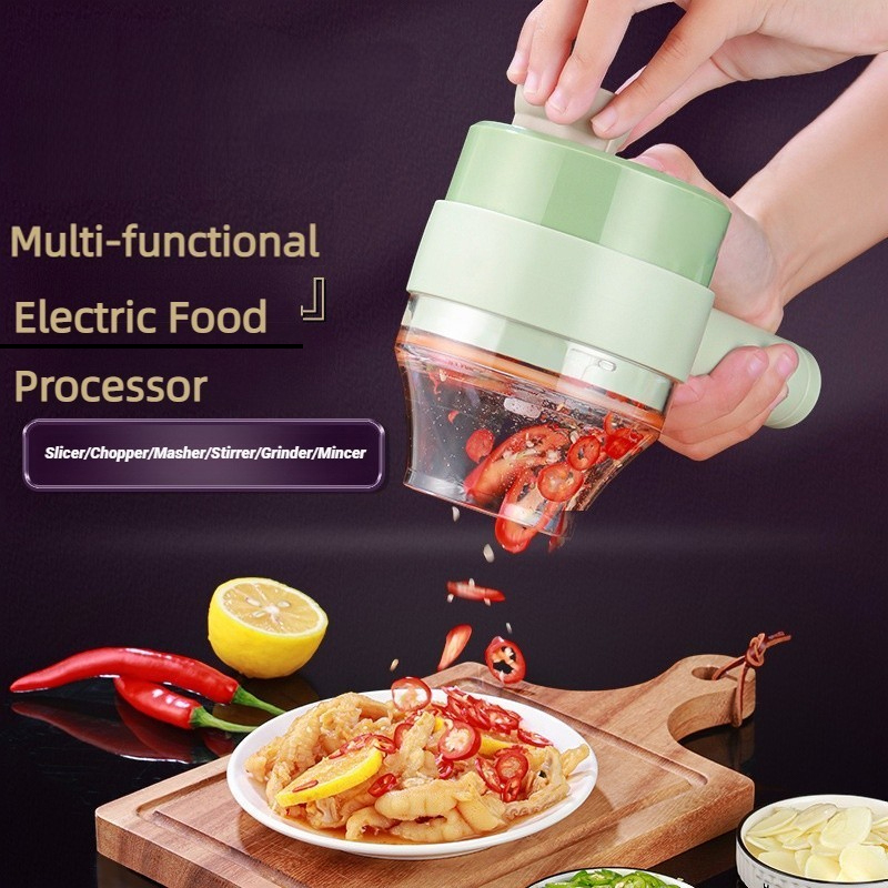 Kitchen Gadgets Pakistan - Wireless Electric Food Processor Vegetable Cutter