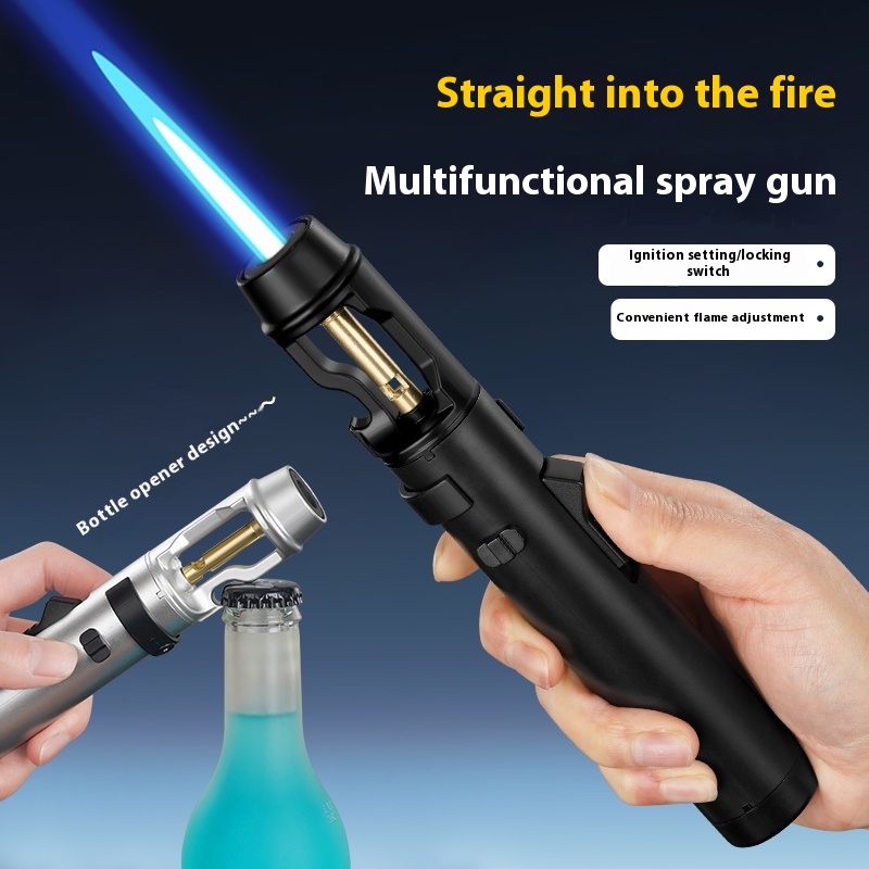 Kitchen Gadgets Pakistan - Powerful Metal Jet Torch Lighter Windproof