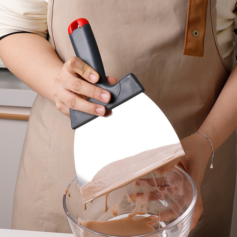 Kitchen Gadgets Pakistan - Stainless Steel Dough Scraper Coating Spatula