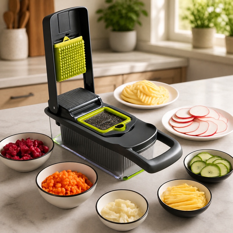 Kitchen Gadgets Vegetable Chopper - 16-in-1 Kitchen Gadget for Vegetables -