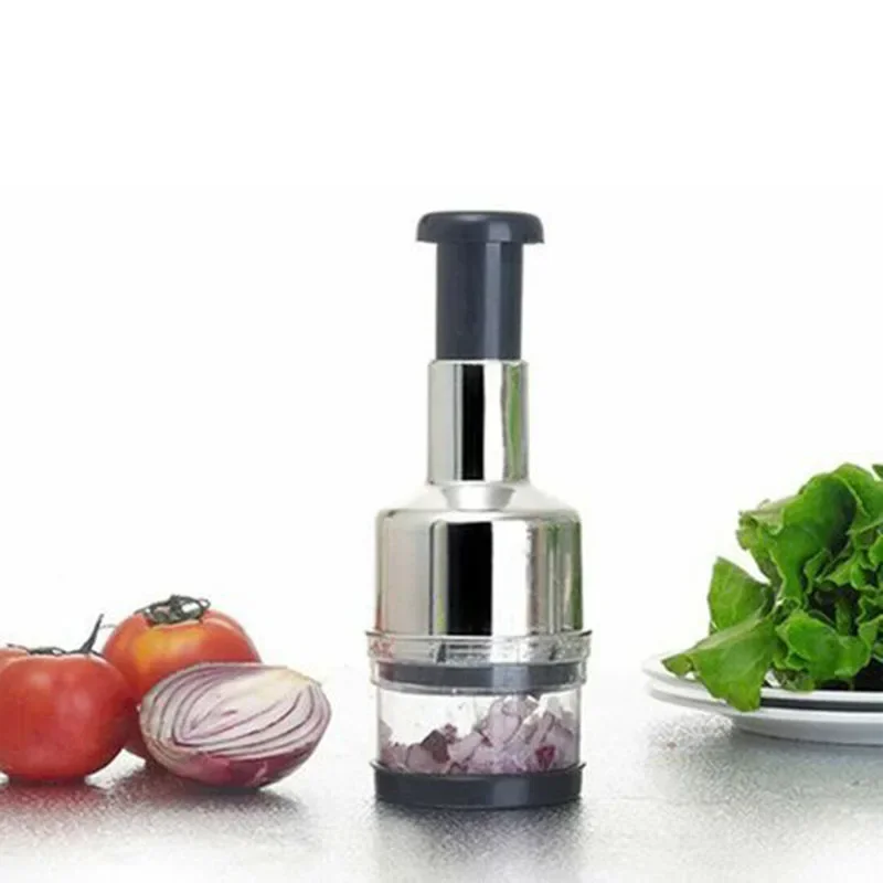 Kitchen Gadgets Vegetable Chopper - Manual Mincer Garlic Chopper 304 Stainless