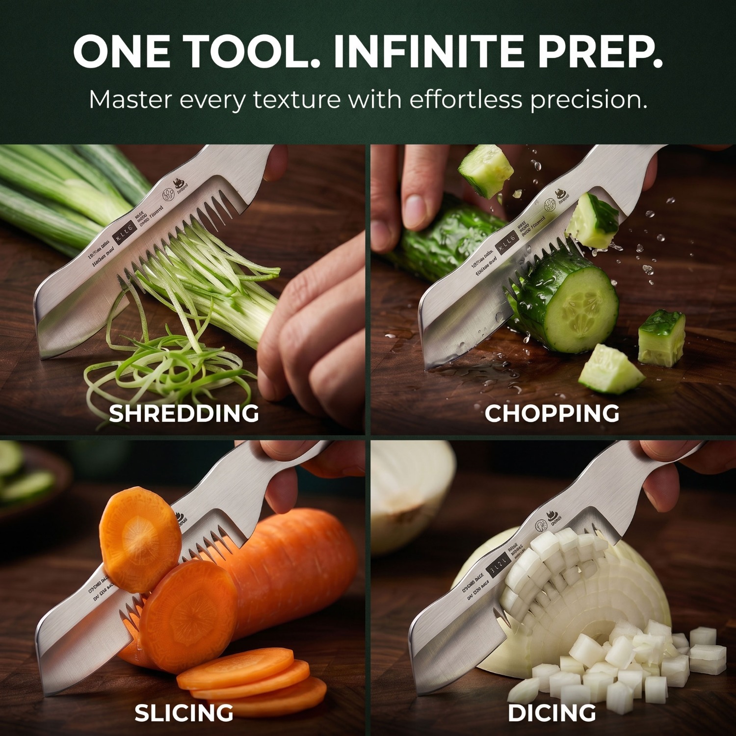 New Multifunctional Scallion C - đánh giá và giá Kitchen Gadgets Vegetable Chopper