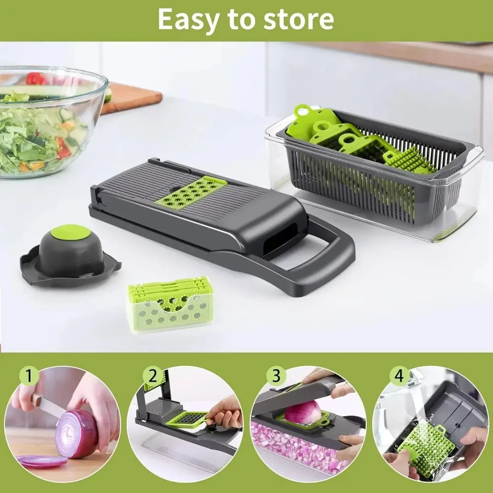 Multifunctional Vegetable Chop - đánh giá và giá Kitchen Gadgets Vegetable Chopper