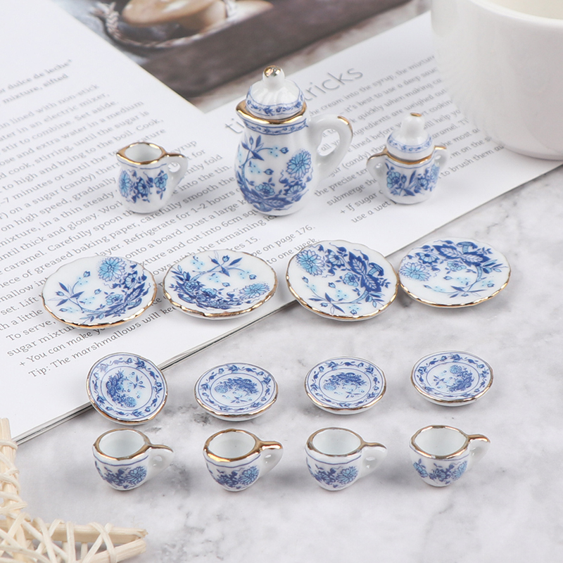 15Pcs 1:12 Miniature Porcelain - đánh giá và giá Kitchen Gadgets Kids
