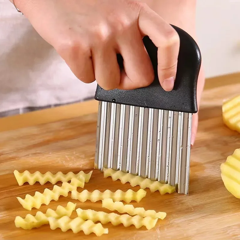 Stainless Steel Potato Chip Sl - đánh giá và giá Kitchen Gadgets Vegetable Chopper