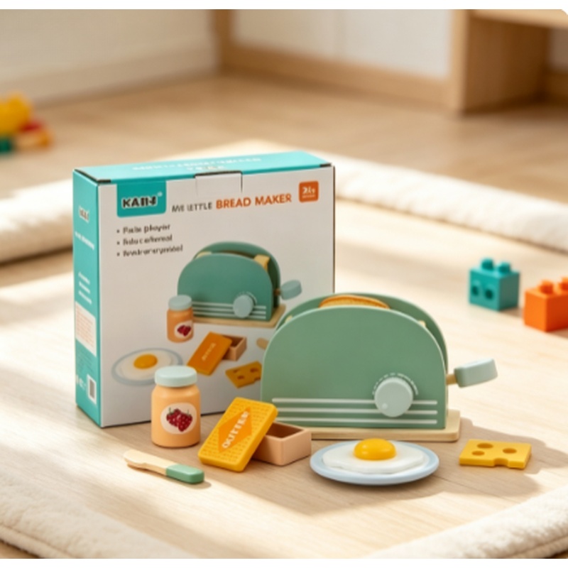 Wooden Simulation Toaster Toy  - đánh giá và giá Kitchen Gadgets Kids