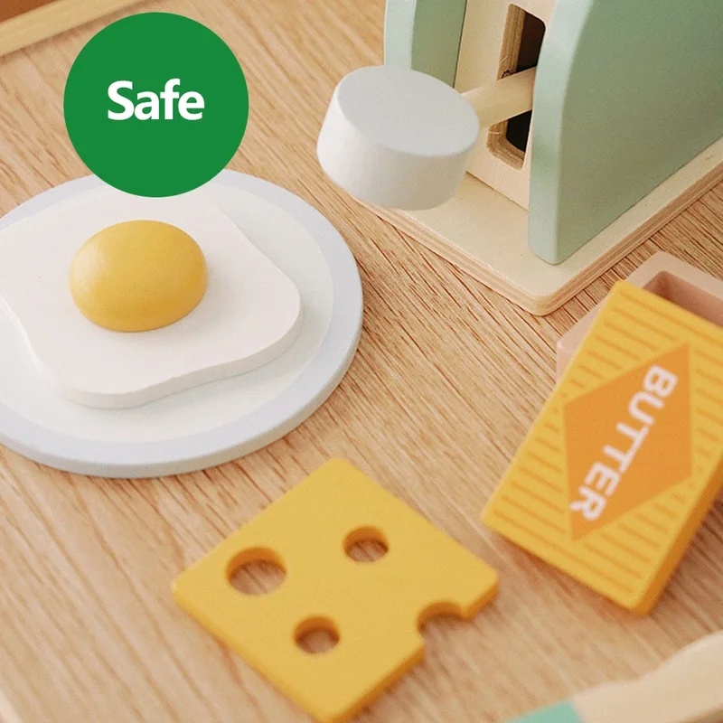 Wooden Simulation Toaster Toy  - đánh giá và giá Kitchen Gadgets Kids