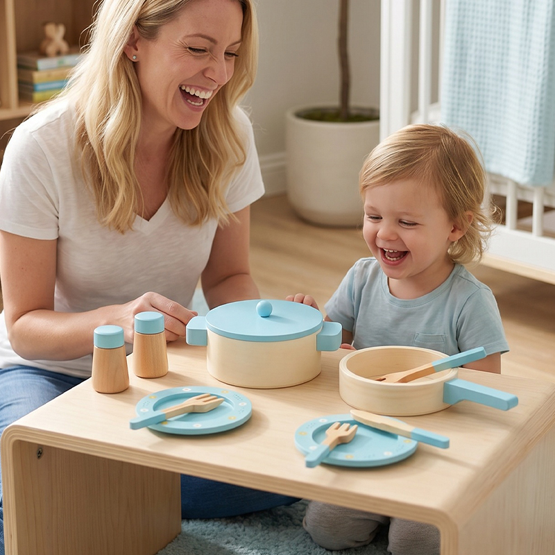 Wooden Kitchen Play Set for Ki - đánh giá và giá Kitchen Gadgets Kids