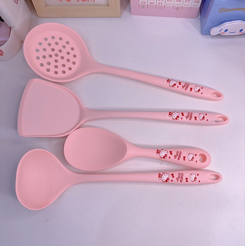 Anime Cute Print 4Pcs Silicone - đánh giá và giá Silicone Spatula Set