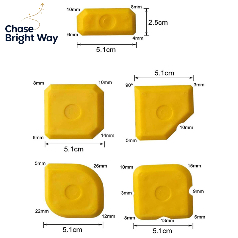 5PCS Scraper Tool Kit Grouting - đánh giá và giá Silicone Spatula Set