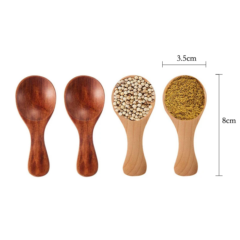 4 Mini Thìa Gỗ Nhỏ Đựng Gia Vị - đánh giá và giá Kitchen Gadgets Kids