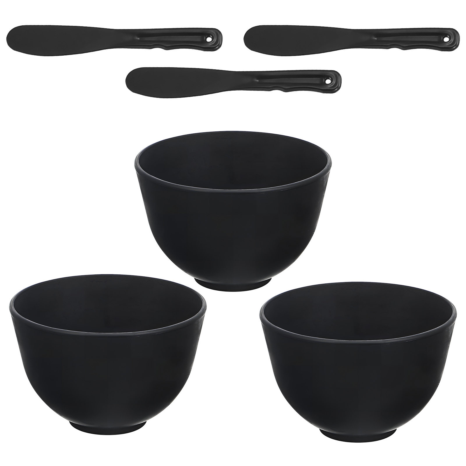 1Set Silicone Facial Mask Bowl - đánh giá và giá Silicone Spatula Set