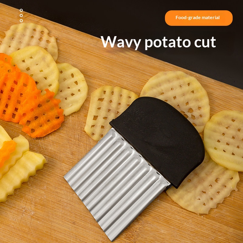 Stainless Steel Crinkle Cutter - đánh giá và giá Kitchen Gadgets Vegetable Chopper