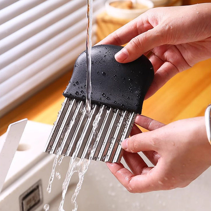 Stainless Steel Crinkle Cutter - đánh giá và giá Kitchen Gadgets Vegetable Chopper